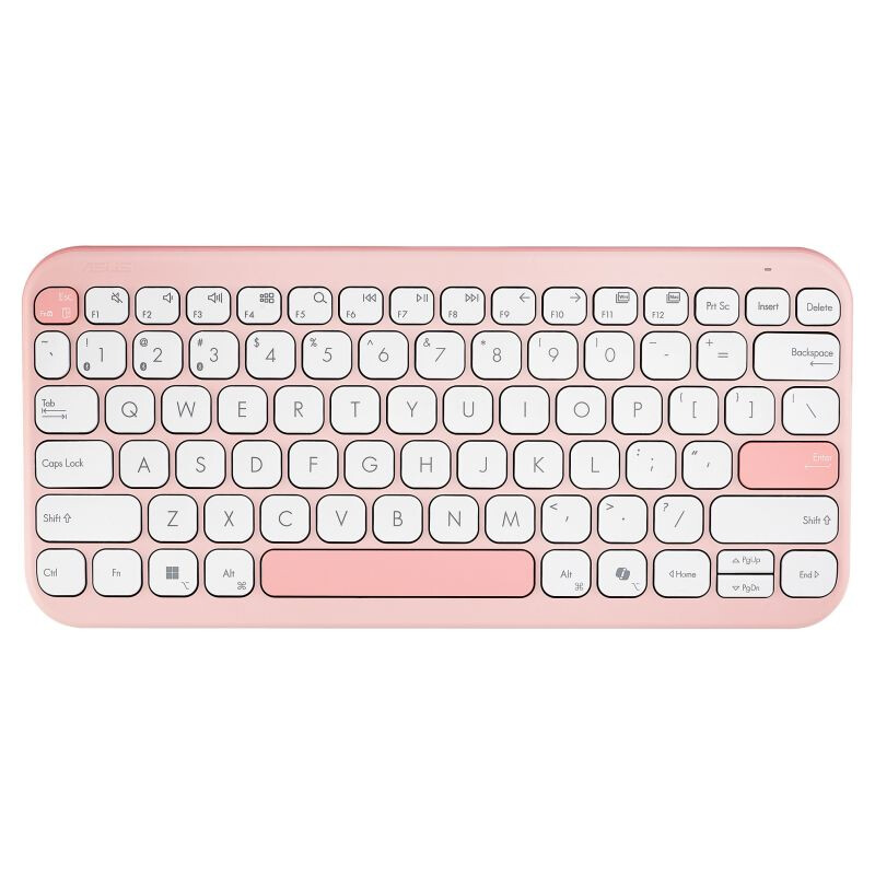 Tastatūra ASUS KW100 US pink (90XB0880-BKB4I0)