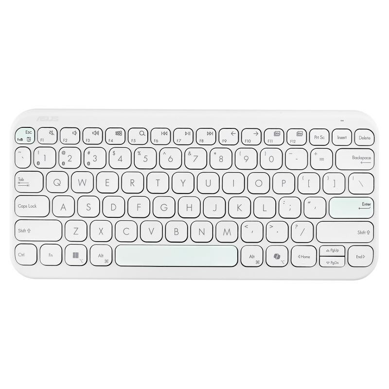 Tastatūra ASUS KW100 US white (90XB0880-BKB4H0)