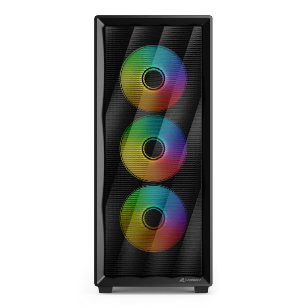 Datoru korpuss Sharkoon VK4 ARGB Black (4044951044115) - foto 5