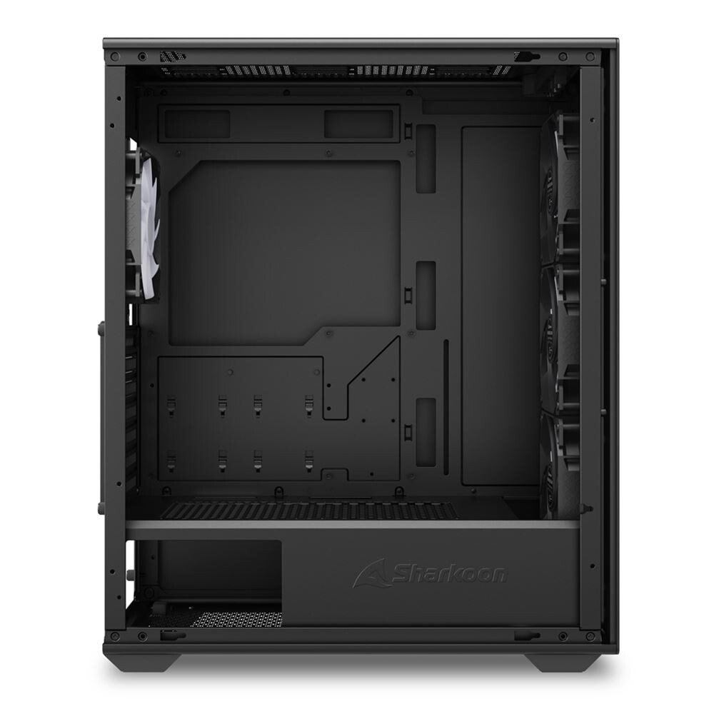 Datoru korpuss Sharkoon VK4 Rainbow Midi Tower Black (4044951044108) - foto 3