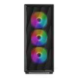 Datoru korpuss Sharkoon VK4 Rainbow Midi Tower Black (4044951044108)