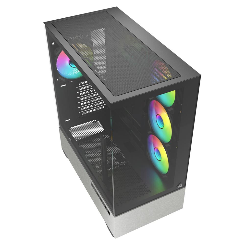 Datoru korpuss Sharkoon AK7 ARGB Midi Tower Black (4044951044177) - foto 5