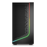 Datoru korpuss Sharkoon J1000 ARGB Midi Tower Black (4044951044191)