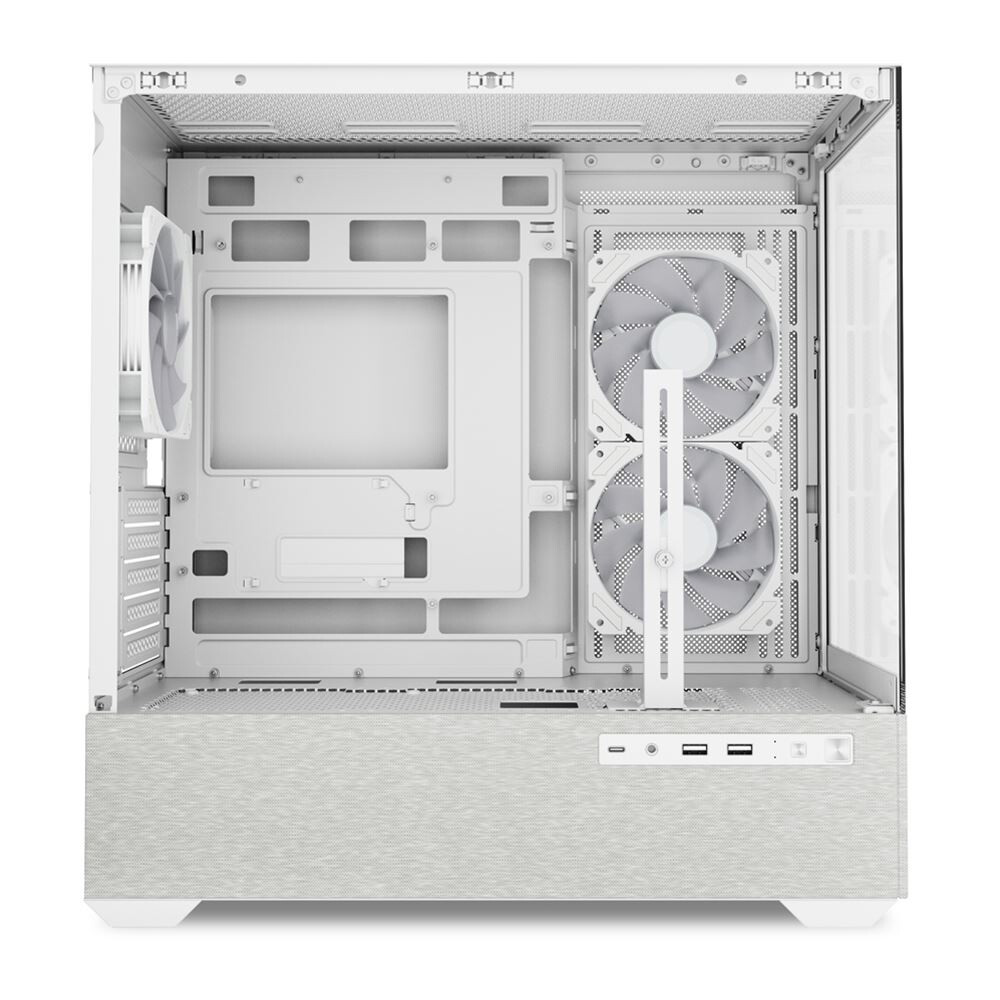 Datoru korpuss Sharkoon MK7 ARGB Midi Tower White (4044951044245) - foto 5