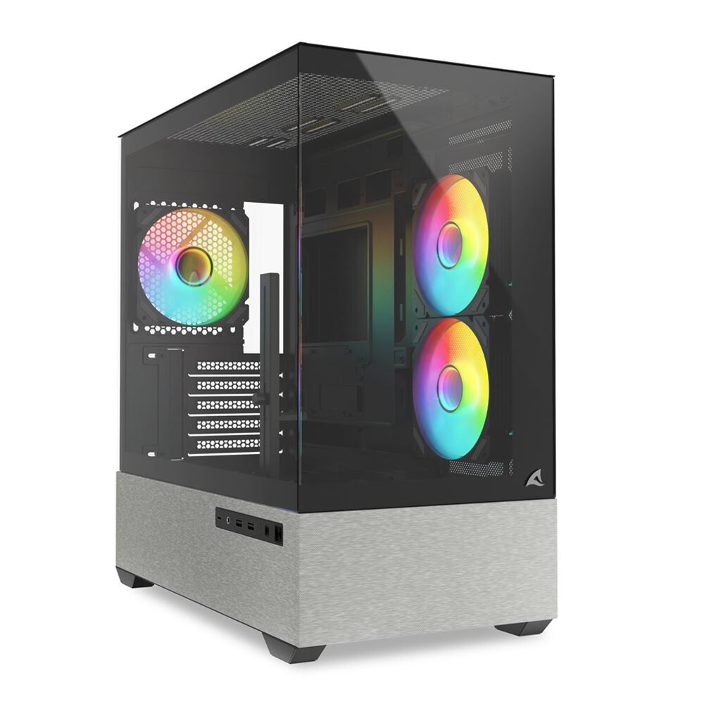 Datoru korpuss Sharkoon MK7 ARGB Midi Tower Black (4044951044313) - foto 9