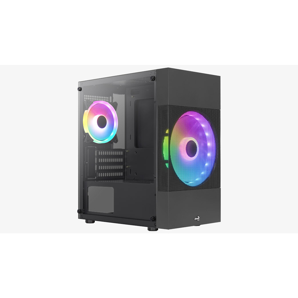 Datoru korpuss AeroCool Atomic Lite-G-BK-v1 Mini Tower Black (ACCS-PV33023.11) - foto 3