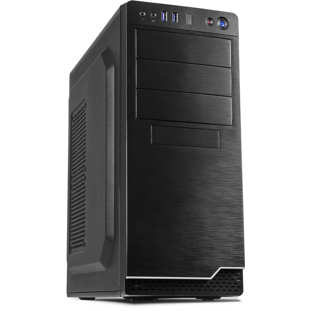 Datoru korpuss Inter-Tech IT-5916 INCL. SL-500 Midi Tower Black (88881316)
