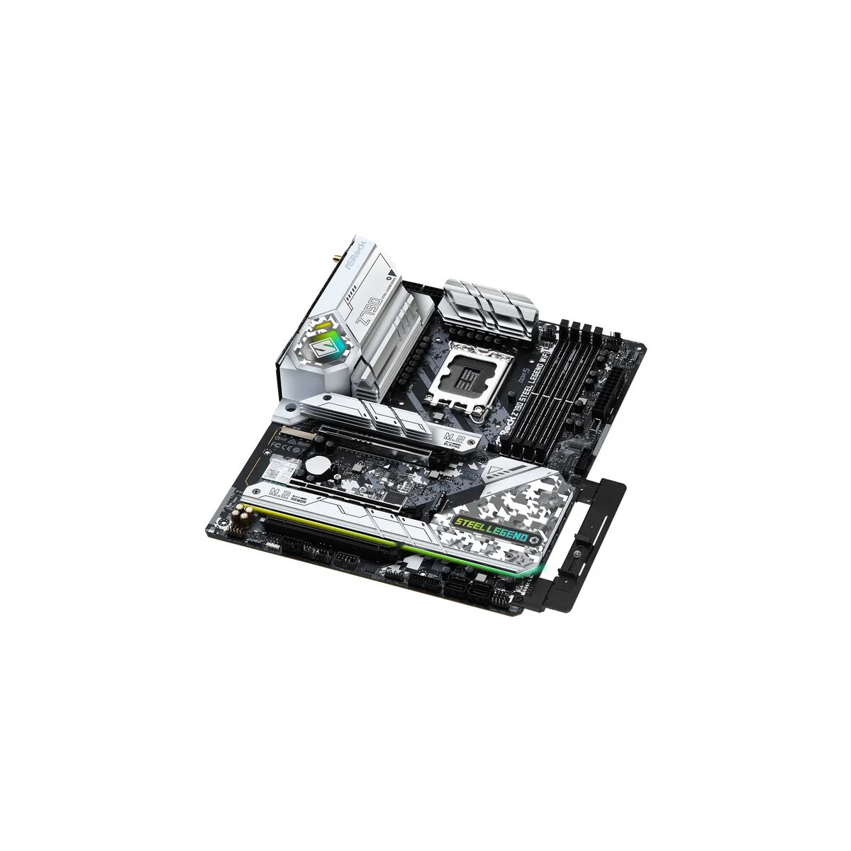 Pamatplate ASRock Intel Z790 Steel Legend WiFi Silver (90-MXBKD0-A0UAYZ) - foto 4