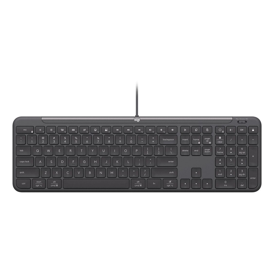 Tastatūra Logitech Signature Slim Wired K620 for Business Black French (920-013328) - foto 4