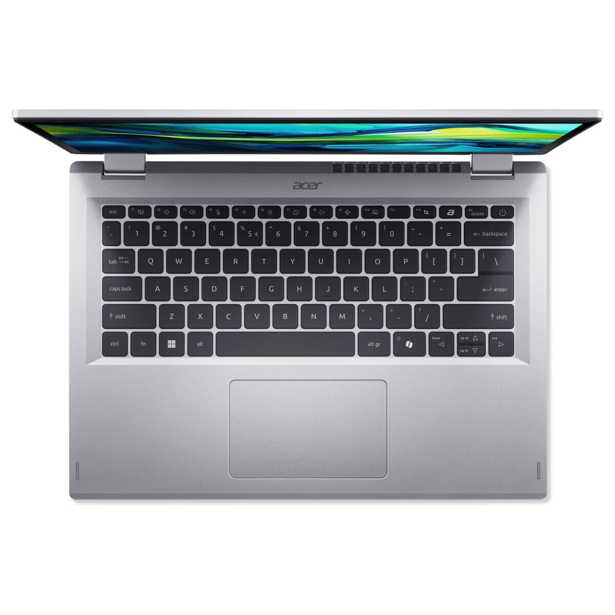 Portatīvais dators Acer Aspire Go Spin 14 Intel Core 3 N355 Silver (NX.J3UEG.00M) - foto 2