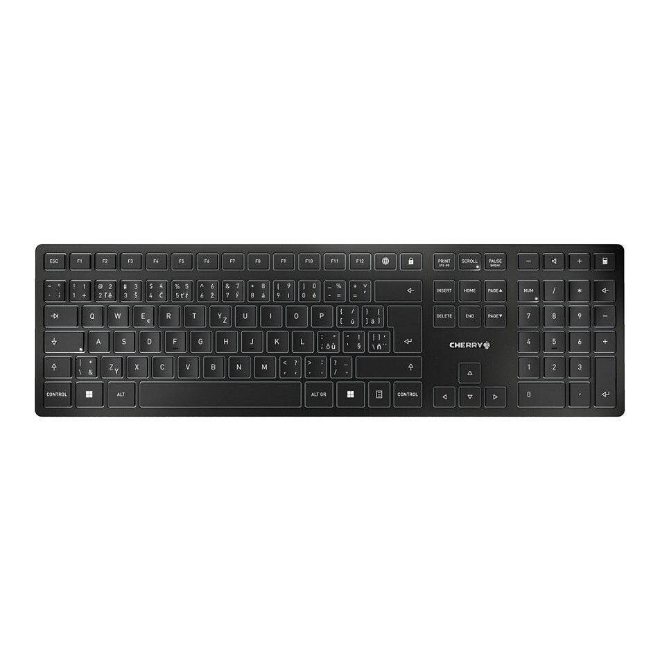 Tastatūra Cherry KW 9100 Slim CZ Black (JK-9100CS-2) - foto 2