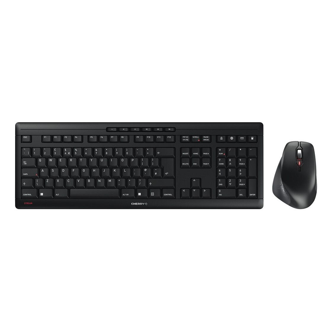 Tastatūra + pele Cherry STREAM Desktop Comfort English Black (JD-8550GB-2) - foto 5
