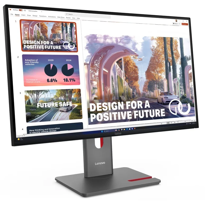 Monitors LENOVO ThinkVision P27QD-40 black (64B3GAT2EU)