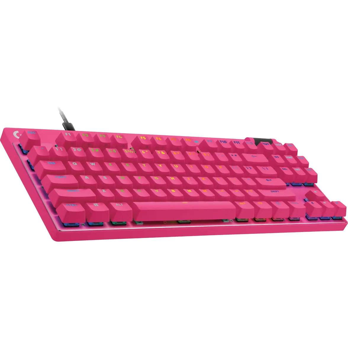 Tastatūra LOGITECH PRO X TKL RAPID Magenta (920-013253)