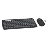 Tastatūra + pele Logitech Pebble 2 Combo Tonal Graphite German (920-012203)