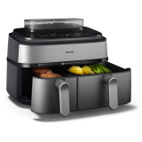 Aerogrills Philips Dual NA555/00 5000 series 2750 W 9 L Silver