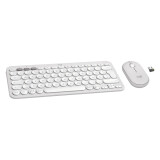 Tastatūra + pele Logitech Pebble 2 Combo White German (920-012204)