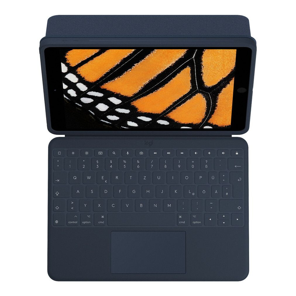 Tastatūra Logitech Rugged Combo 3 Touch Blue German (920-010361)