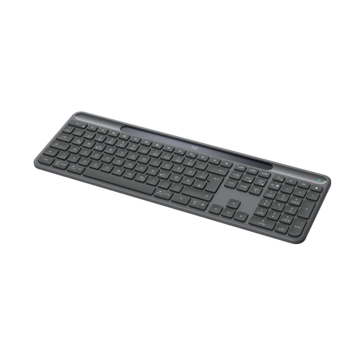 Tastatūra Logitech Signature Slim Solar+ K980 for Business Graphite German (920-013773)