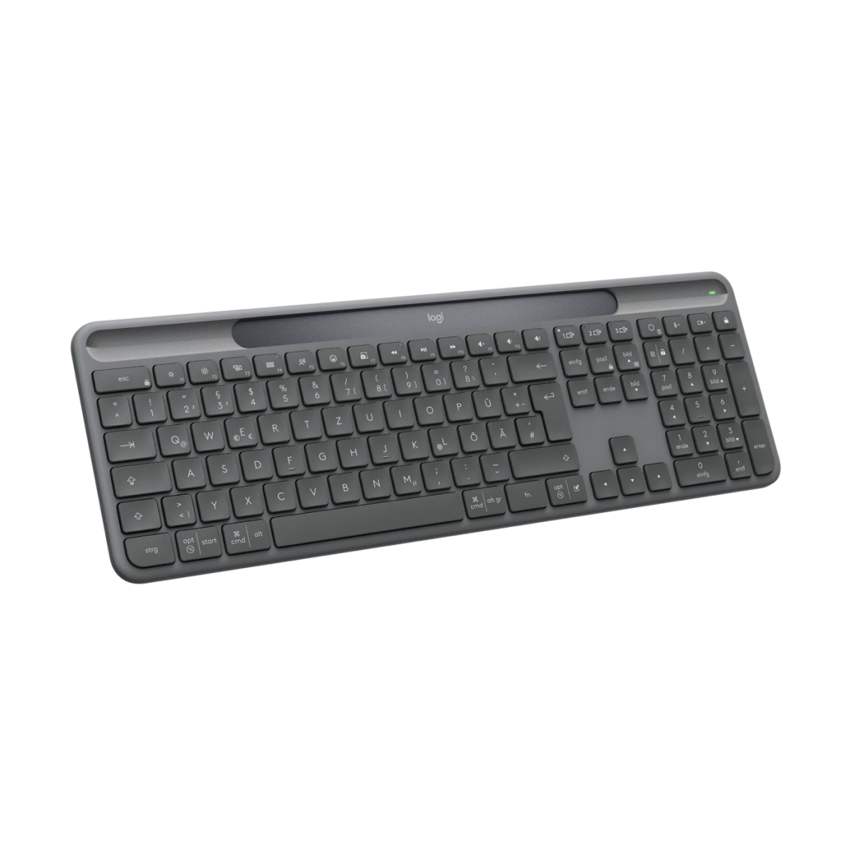 Tastatūra Logitech Signature Slim Solar+ K980 for Business Graphite German (920-013773) - foto 2