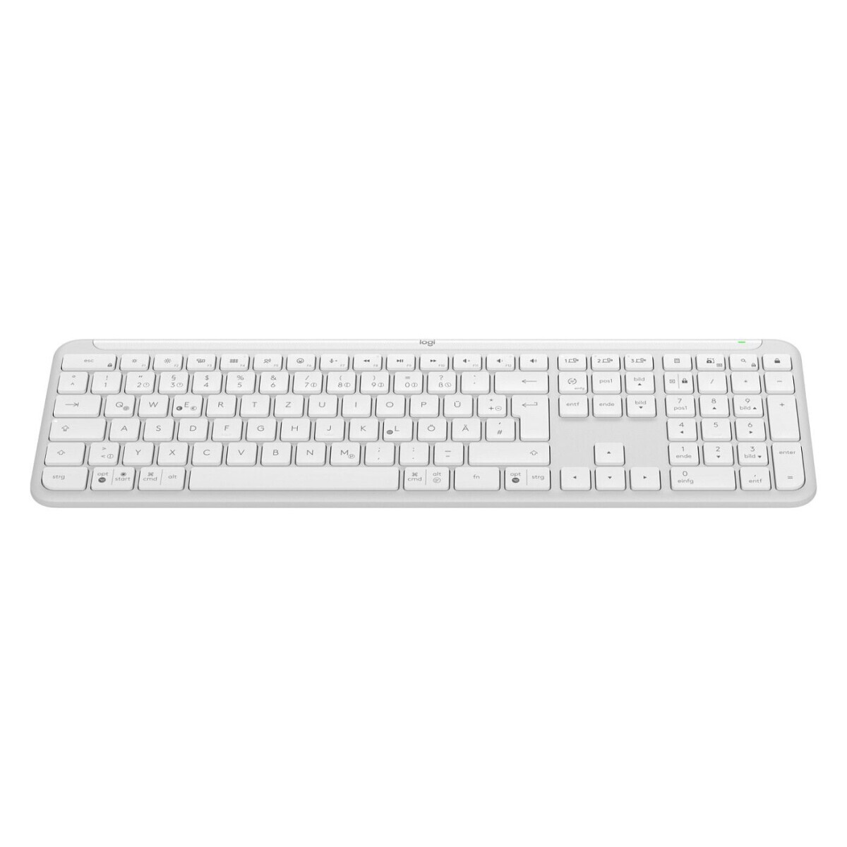 Tastatūra Logitech Signature Slim Wireless K950 White German (920-012452) - foto 3
