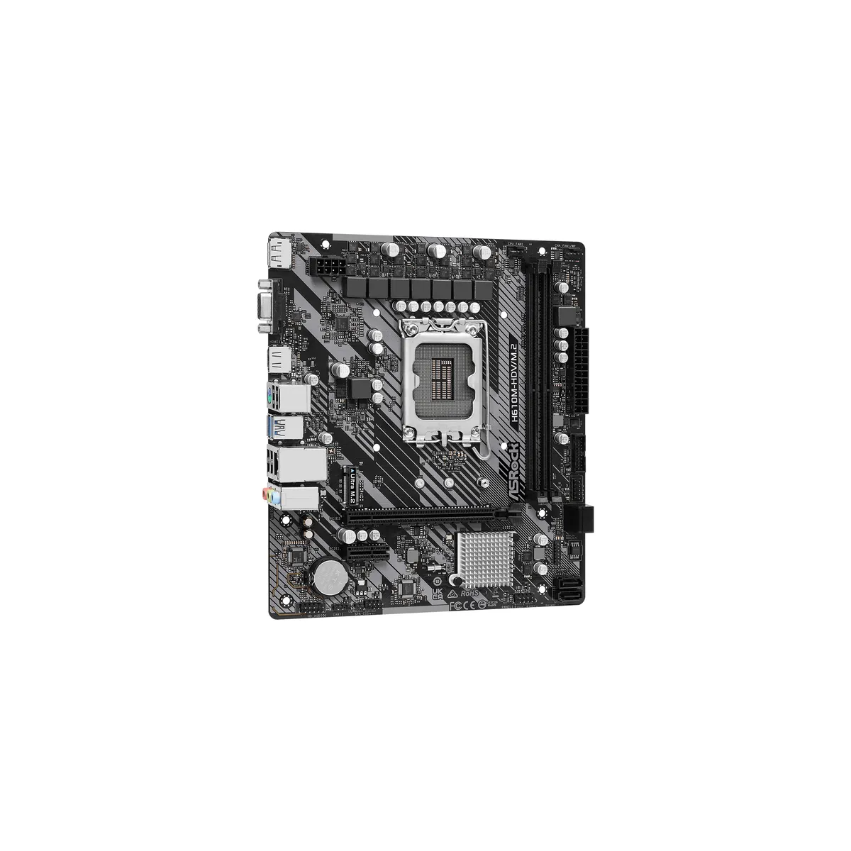 Pamatplate ASRock H610 H610M-HDV/M.2 R2.0 Black (90-MXBJH0-A0UAYZ) - foto 2