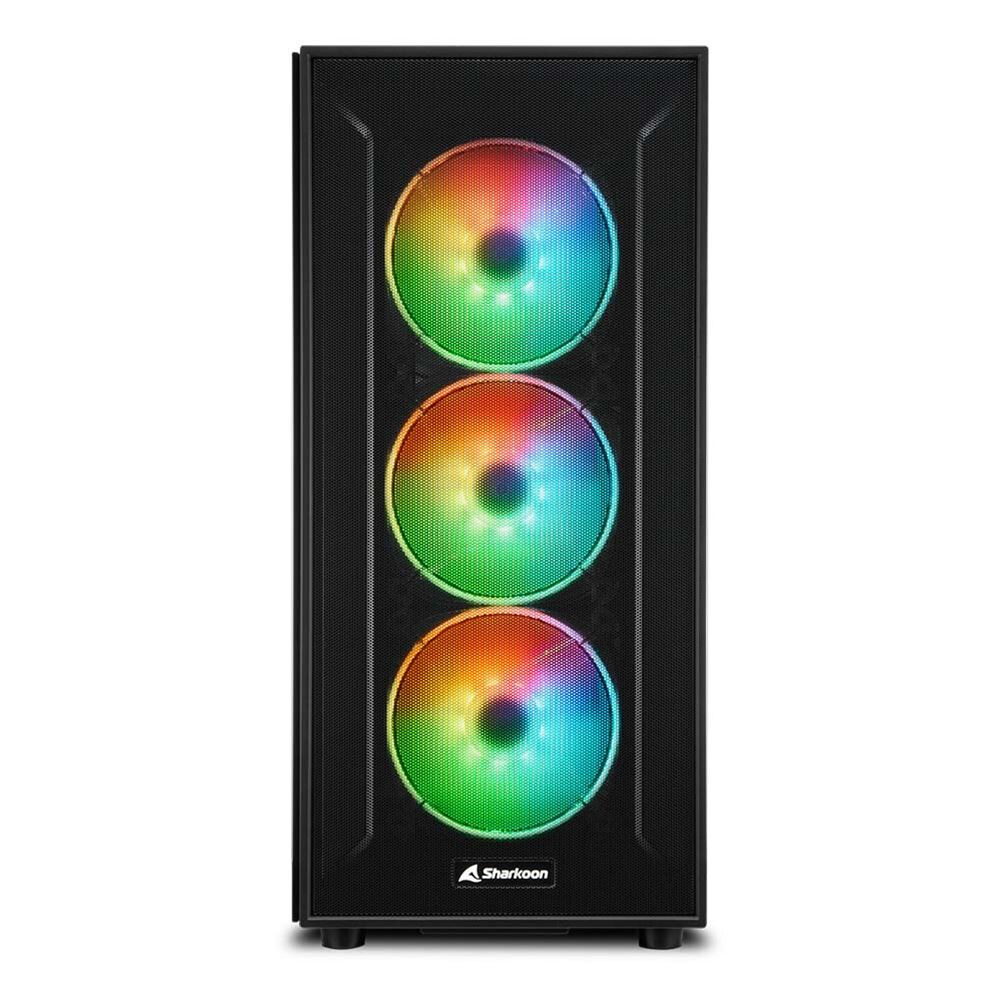 Datoru korpuss Sharkoon TG6M RGB Tower Black (4044951032136) - foto 7
