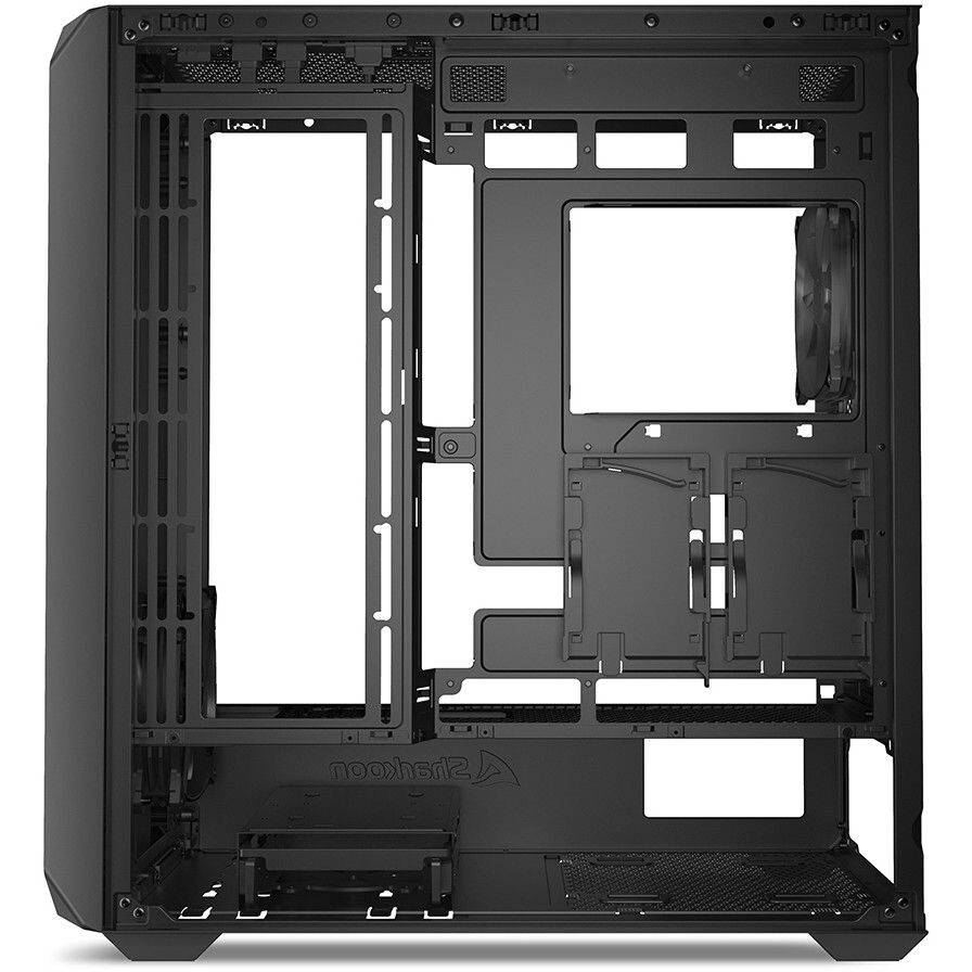 Datoru korpuss Sharkoon AK2 Midi Tower Black (4044951041619) - foto 3