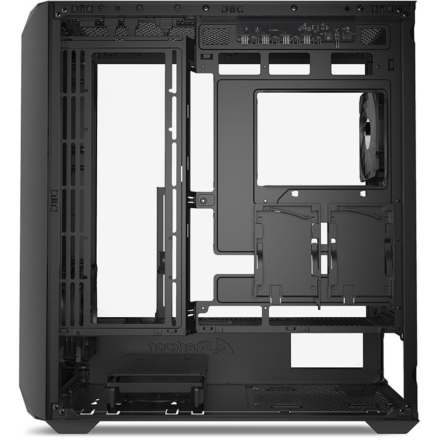 Datoru korpuss Sharkoon AK3 RGB Midi-Tower Black (4044951041640) - foto 2