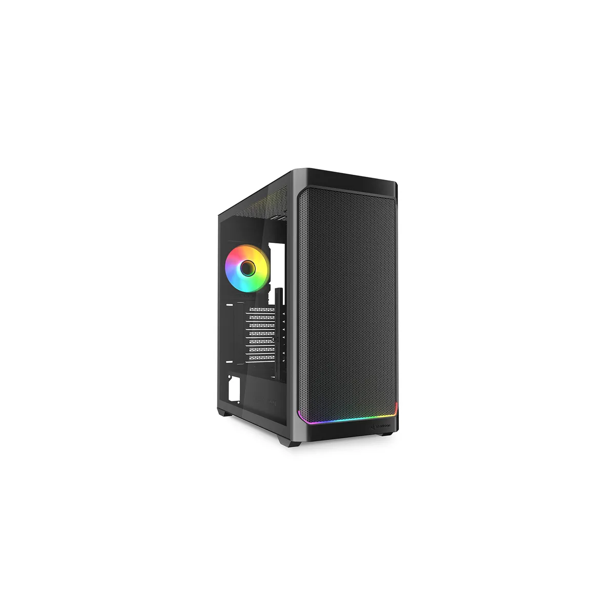 Datoru korpuss Sharkoon AK4W RGB Midi Tower Black (4044951041664) - foto 5