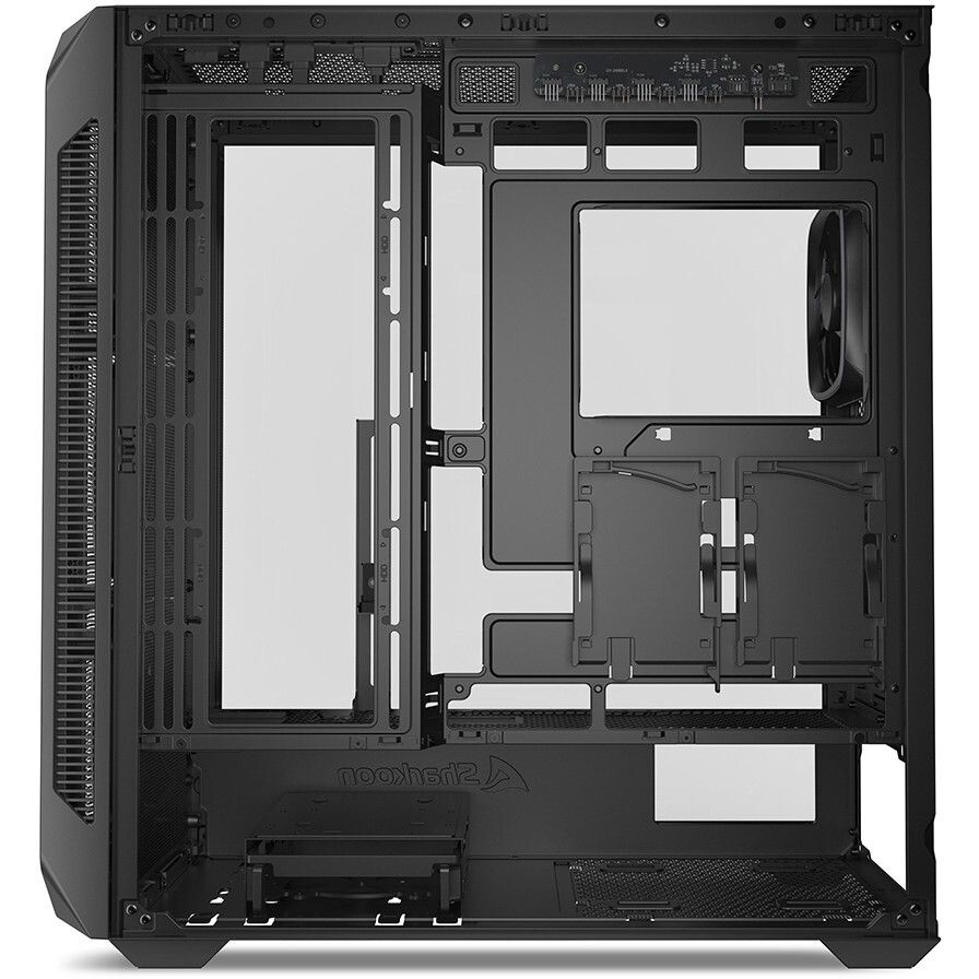 Datoru korpuss Sharkoon AK5M RGB Midi-Tower Black (4044951041671) - foto 2