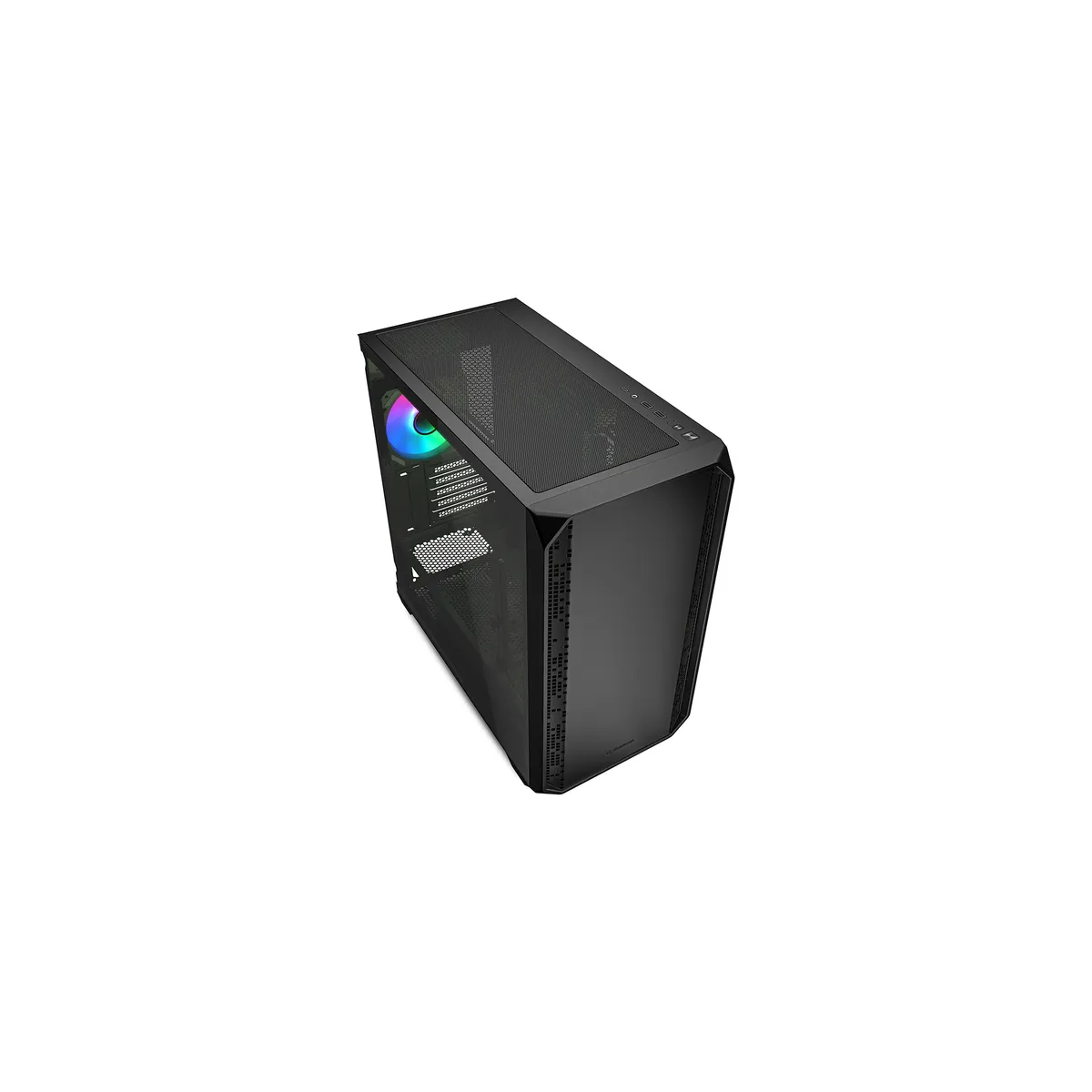 Datoru korpuss Sharkoon MK2 RGB Micro Tower Black (4044951041725) - foto 4