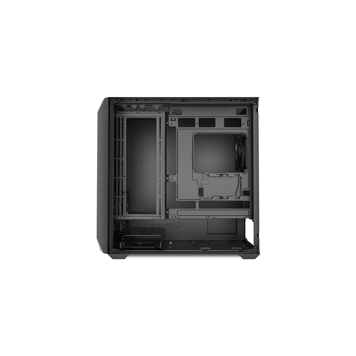 Datoru korpuss Sharkoon MK3 Micro Tower Black (4044951041732) - foto 2