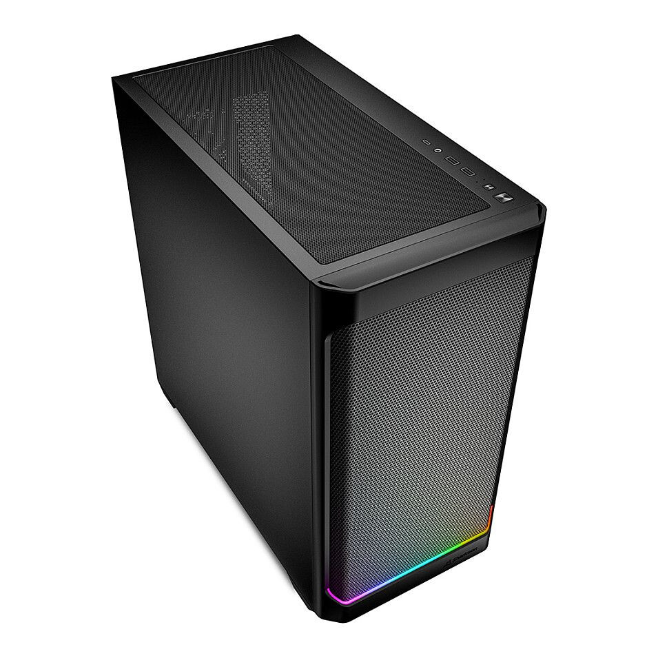 Datoru korpuss Sharkoon MK4 RGB Micro Tower Black (4044951041756) - foto 4