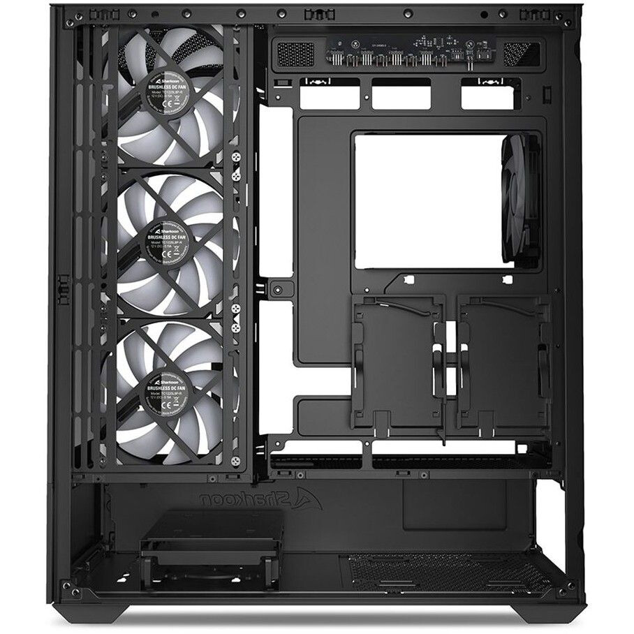 Datoru korpuss Sharkoon AK6 RGB Midi Tower Black (4044951041695) - foto 3
