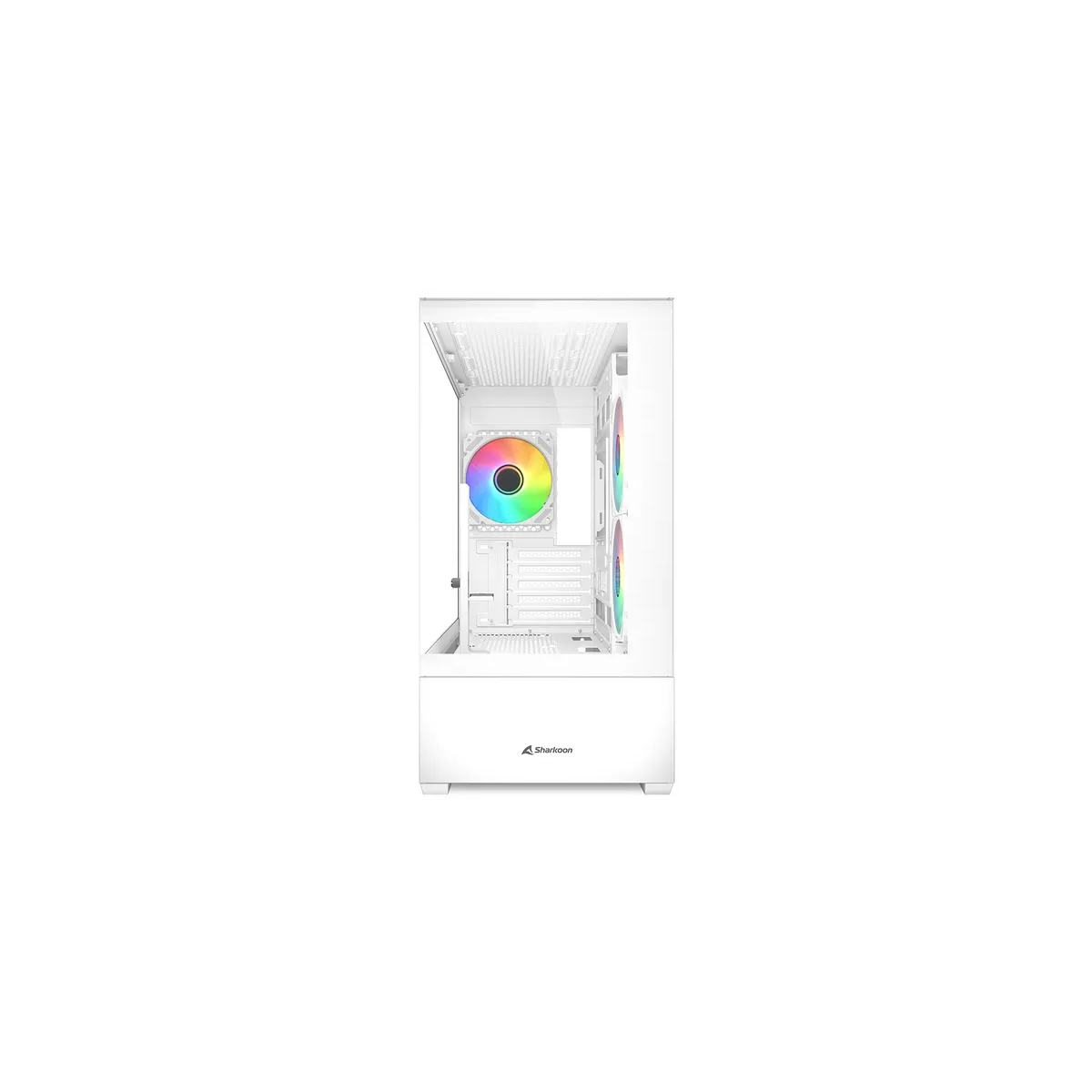 Datoru korpuss Sharkoon MK6 RGB Midi Tower White (4044951041800) - foto 5
