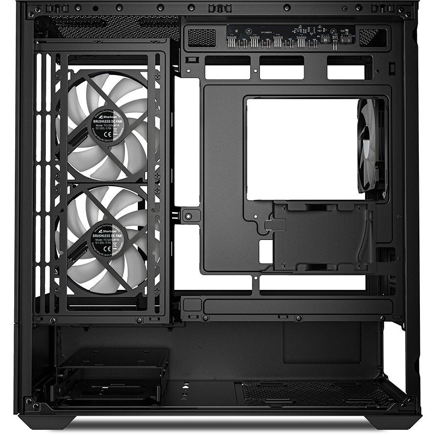 Datoru korpuss Sharkoon MK6 RGB Midi Tower Black (4044951041794) - foto 2