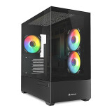Datoru korpuss Sharkoon MK6 RGB Midi Tower Black (4044951041794)