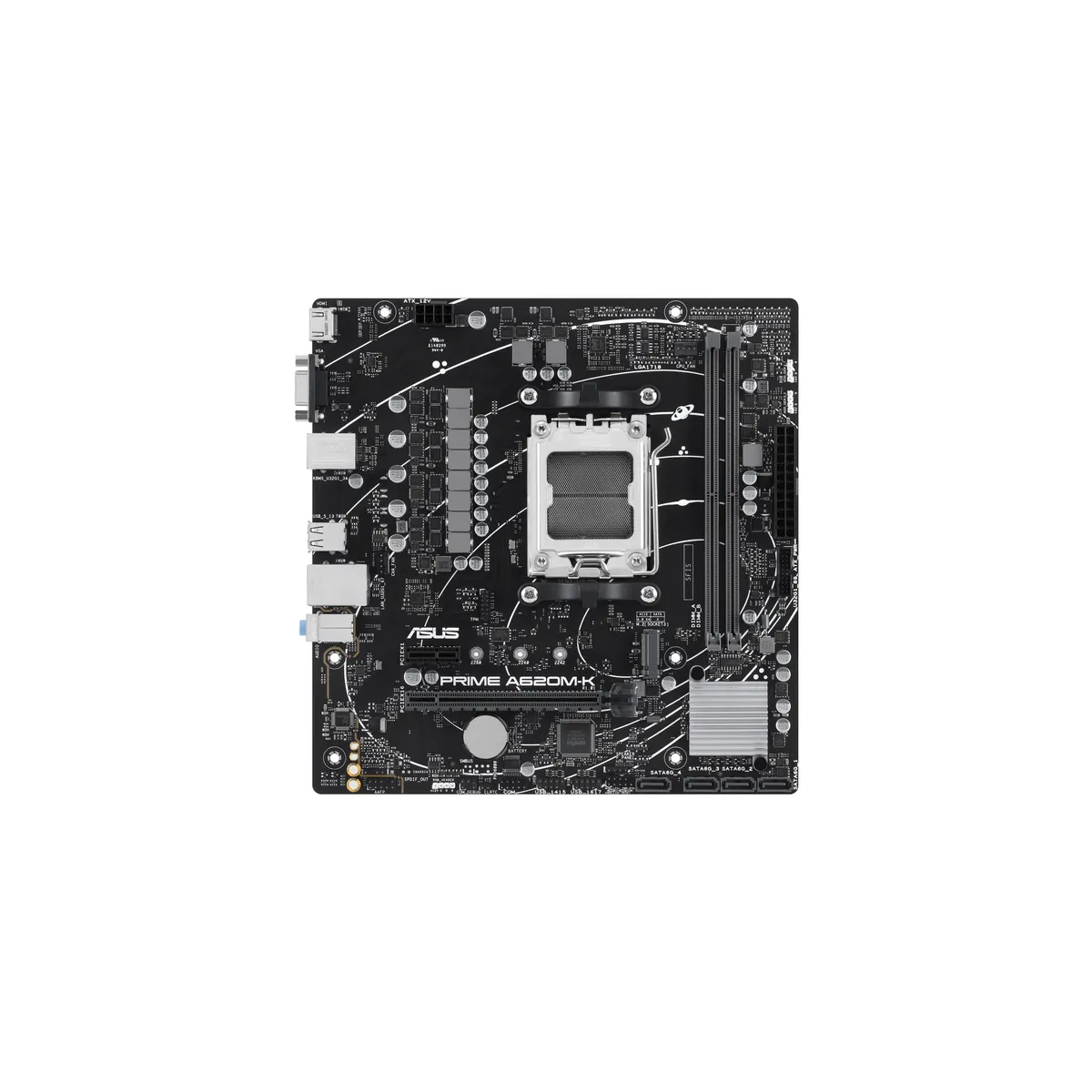Pamatplate Asus A620 ASUS PRIME A620M-K Black (90MB1F40-M0EAY0) - foto 5