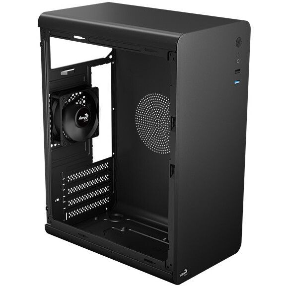 Datoru korpuss AeroCool CS-110 v1 Mini Tower Black (ACCS-PC18014.11) - foto 2