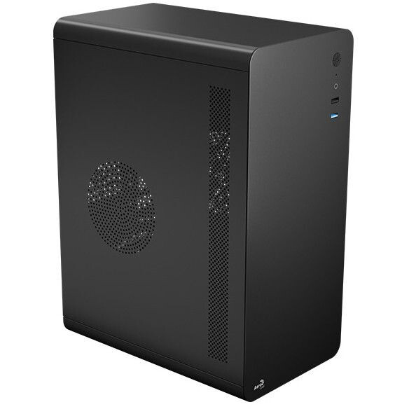 Datoru korpuss AeroCool CS-110 v1 Mini Tower Black (ACCS-PC18014.11) - foto 4