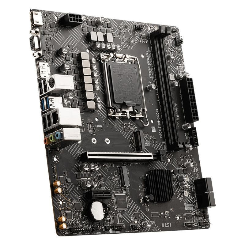 Pamatplate MSI H610 PRO H610M-G DDR4 Black (7D46-009R) - foto 2