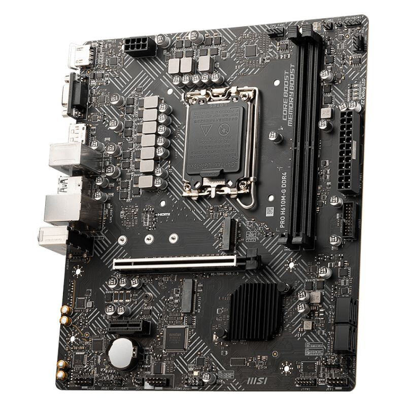 Pamatplate MSI H610 PRO H610M-G DDR4 Black (7D46-009R) - foto 3