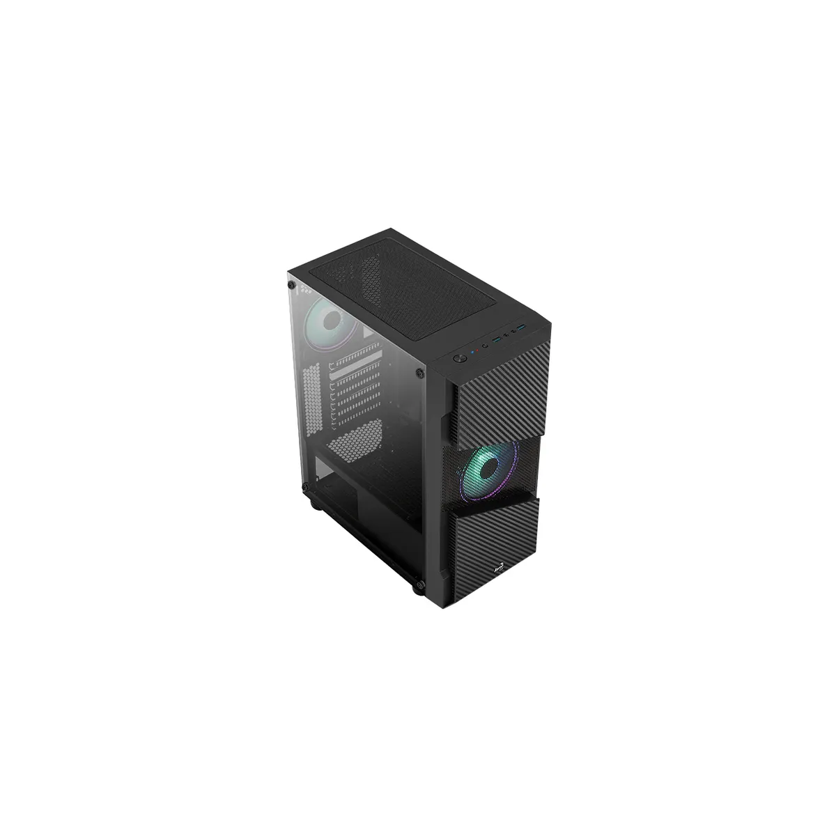 Datoru korpuss Aerocool PGS Saturn RGB Midi Tower Black (ACCM-PV20023.11) - foto 5