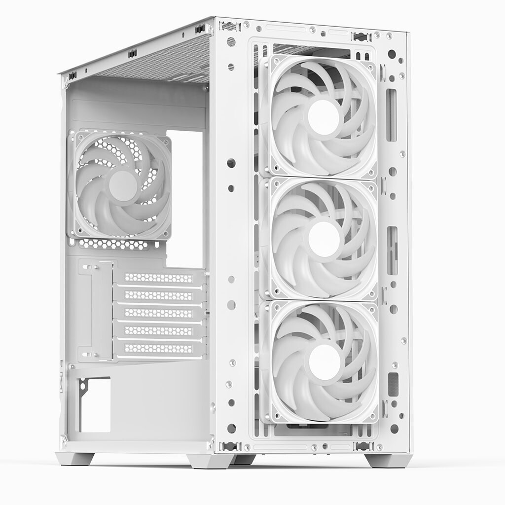 Datoru korpuss AeroCool D302A-G-WT-V1 Mini Tower White (ACCS-MA04043.21)