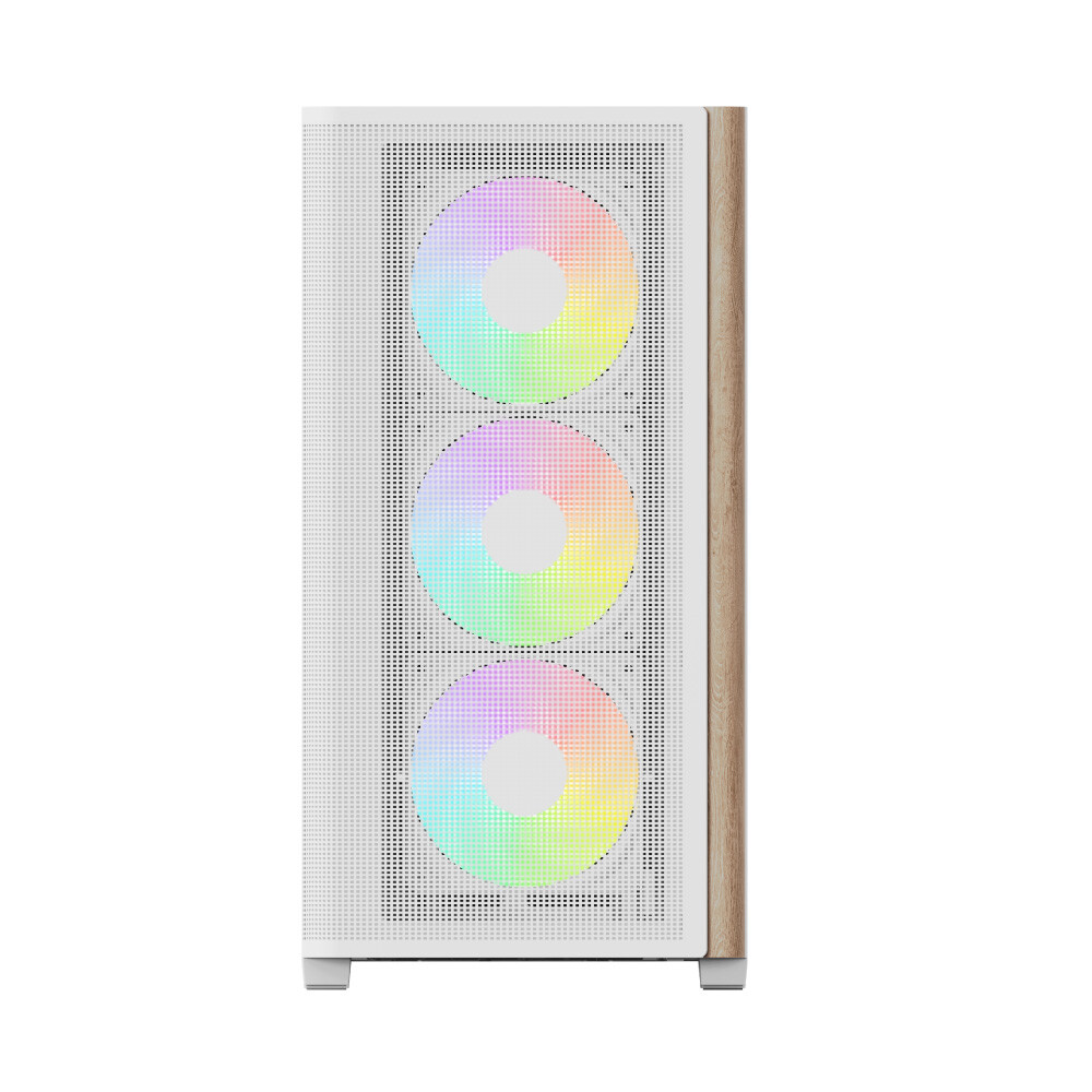 Datoru korpuss AeroCool D301A-G-WT-V2 Mini Tower Wood (ACCS MA03043.21) - foto 4