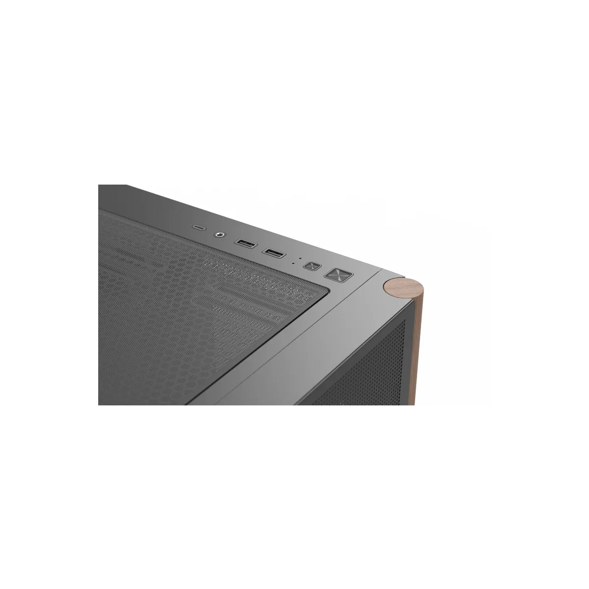 Datoru korpuss AeroCool D301A-G-BK-V2 Mini Tower Wood (ACCS-MA03043.11)