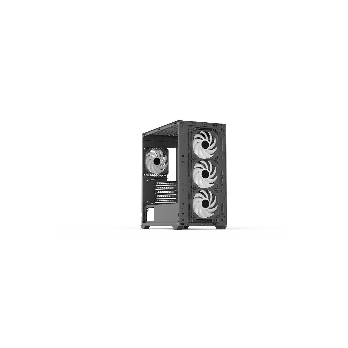 Datoru korpuss AeroCool D301A-G-BK-V2 Mini Tower Wood (ACCS-MA03043.11) - foto 3