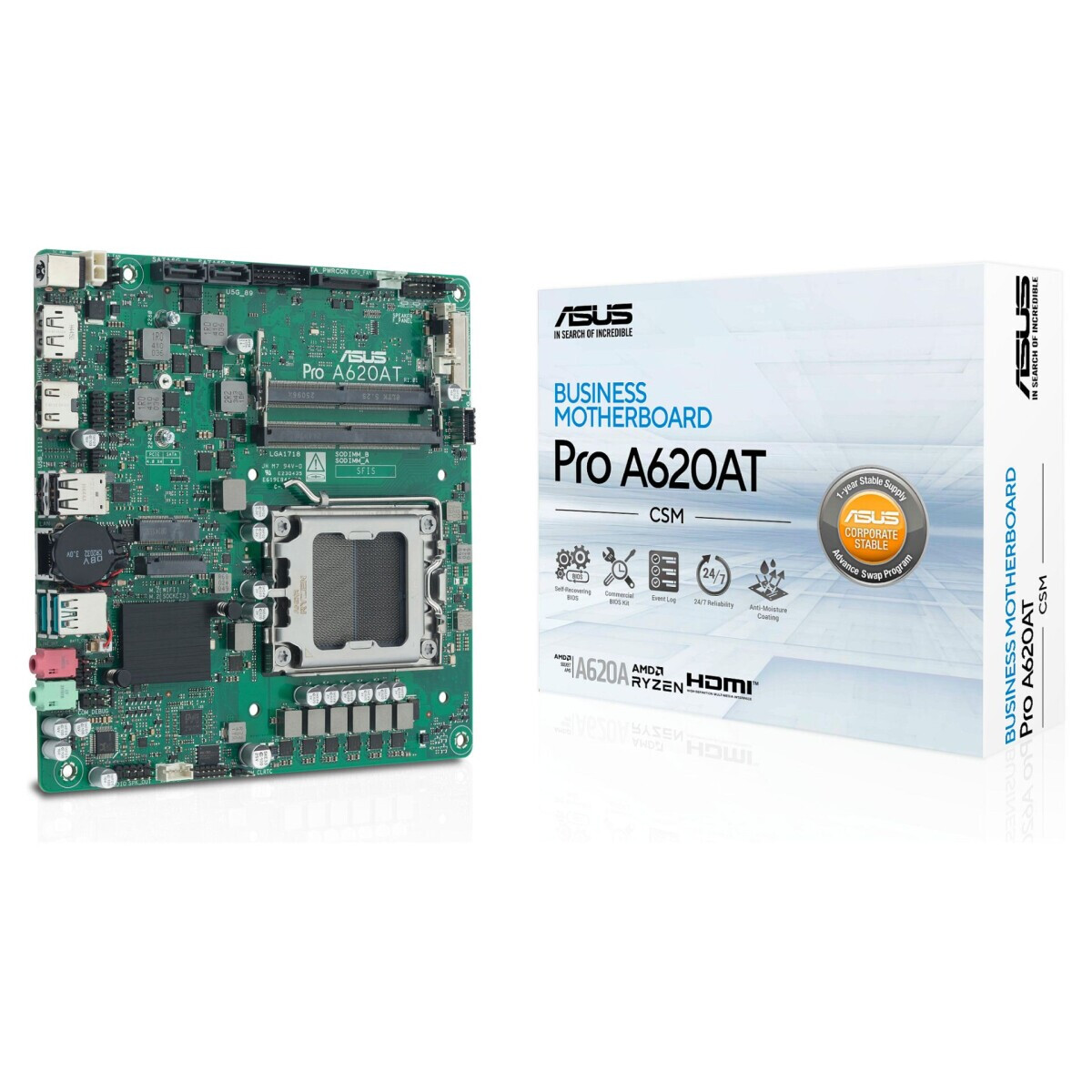 Pamatplate ASUS A620A PRO A620AT-CSM Green (90MB1L5M-M0EAYC) - foto 3