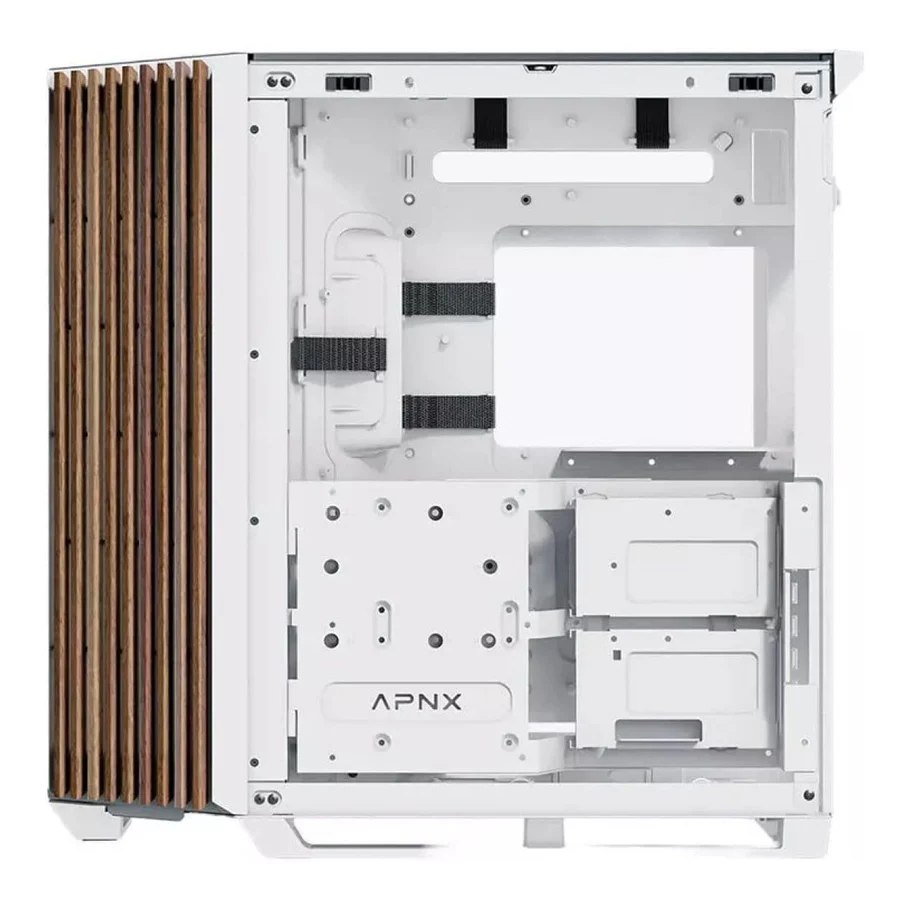 Datoru korpuss APNX V1-W-WT-V1 Midi Tower White (APCM-VI01103.21) - foto 2